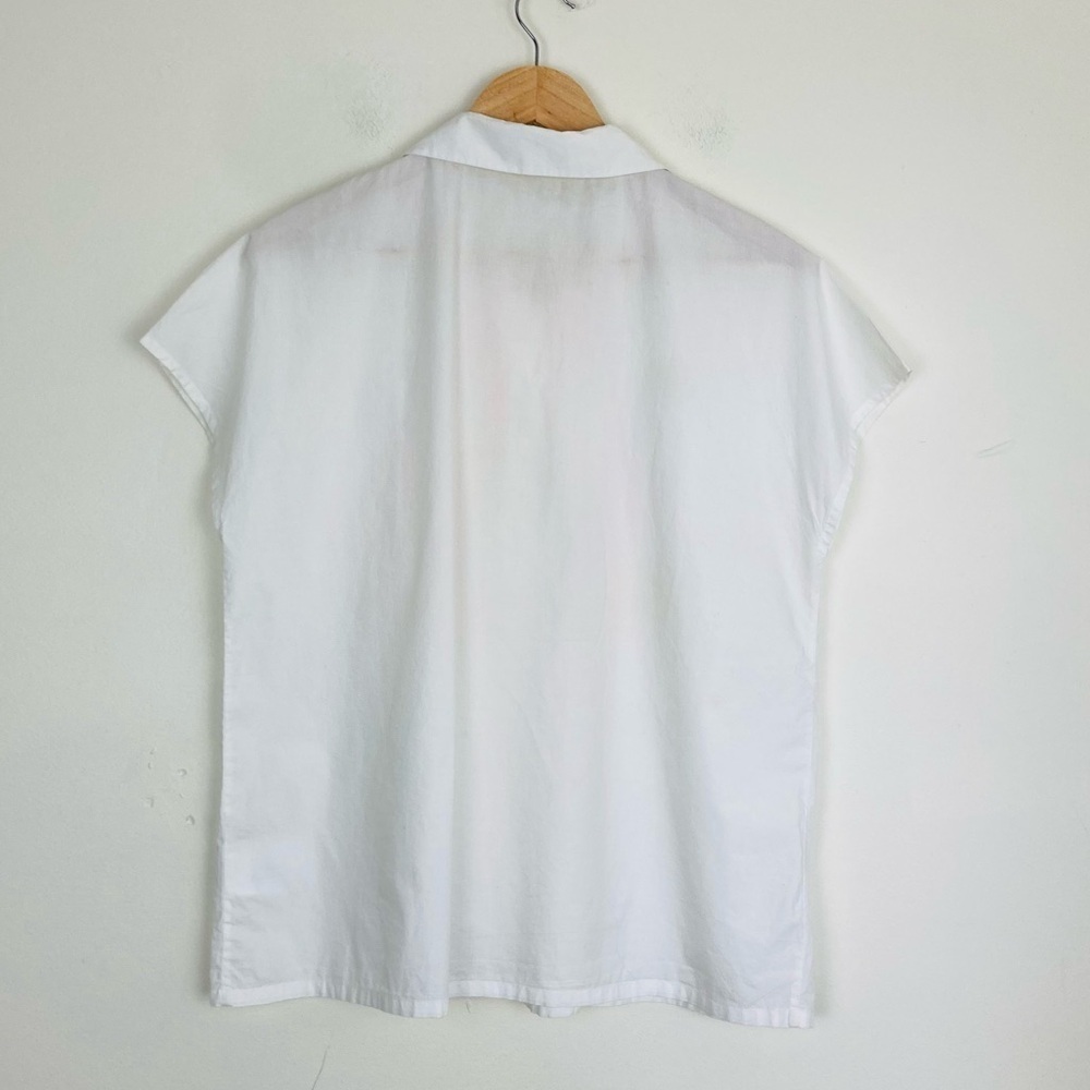 Anthropologie Rajesh Pratap Singh “Cynthia” button front pintucked colorful top. - Picture 4 of 6